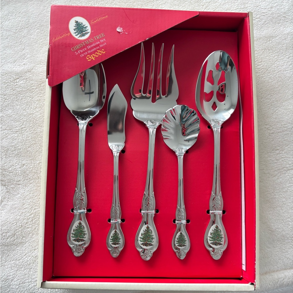 Spode Christmas Tree Hostess Set